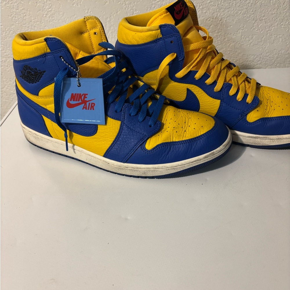 Nike Jordan 1 “Laney” in Blue and Yellow